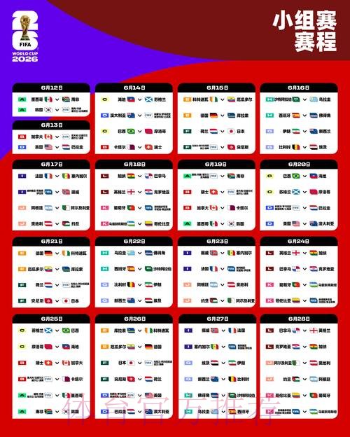 2026世界杯比赛时间今日赛事详情免费观看